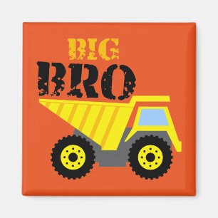 Big Bro Bau Gelber Sprungwagen Magnet