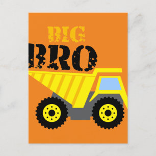 Big Bro Bau Gelber Sprungwagen Postkarte