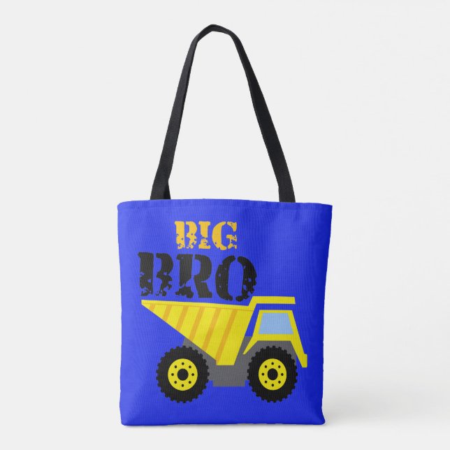 Big Bro Bau Gelber Sprungwagen Tasche (Rückseite)