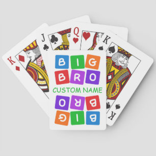 Big Bro cartes à jouer personnalisées
