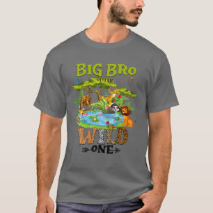 Big Bro der wilden Zoo Birthday Woodland Anim T-Shirt