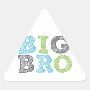 Big Bro Dreieckiger Aufkleber