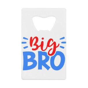 BIG BRO in Rot und Blau Geldbeutel Flaschenöffner