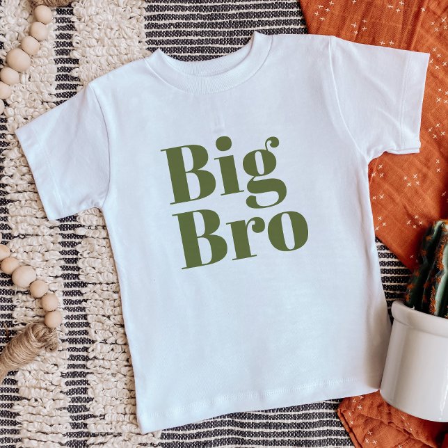 Big Bro | Olive Matching Sibling Family Baby T-shirt (Von Creator hochgeladen)