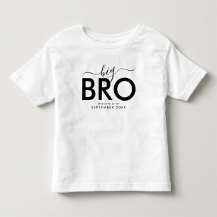 Big Bro Personalisierte Neuankündigung von Baby Kleinkind T-shirt