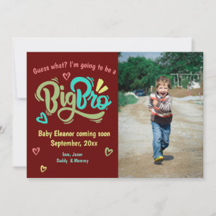 Big Bro photo Big Brother faire-part de grossesse