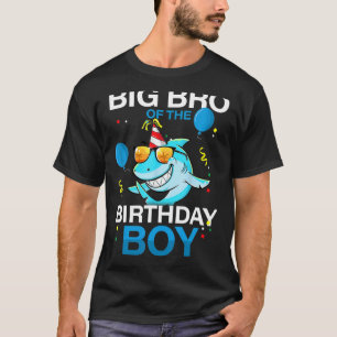 Big Bro The Birthday Boy Shark Ocean Theme Matc T-Shirt