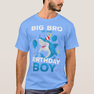 Big Bro vom Geburtstag Junge Hai Matching F T-Shirt