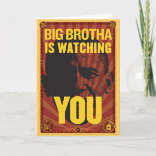 Big Brotha Vous Regarde Carte Anniversaire