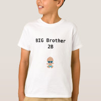 BIG Brother 2B Expectant Sib avec Baby Boy T-shirt
