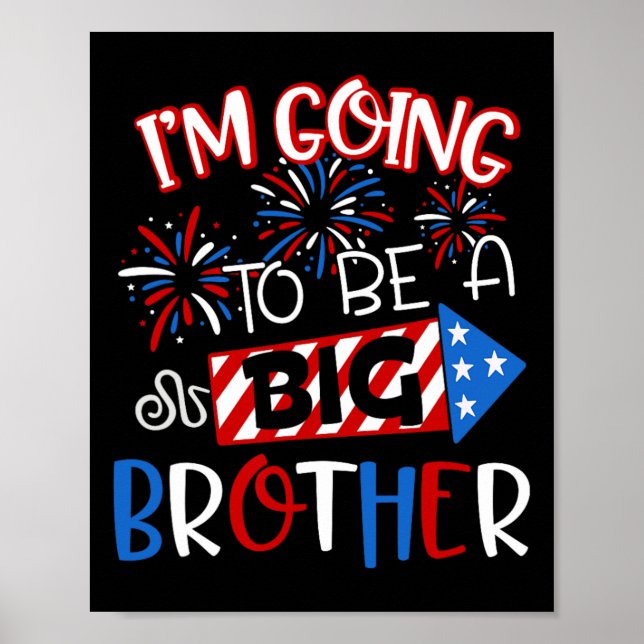 Big Brother 4. Juli Feuerwerk Schwangerschaft Anno Poster (Vorne)