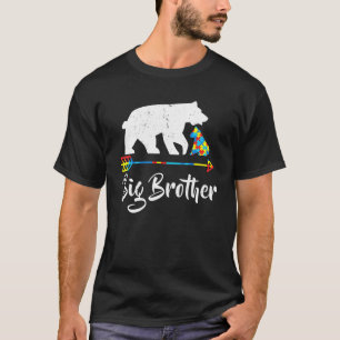 Big Brother Bär Autismus-Bewusstsein Stolz Autism T-Shirt