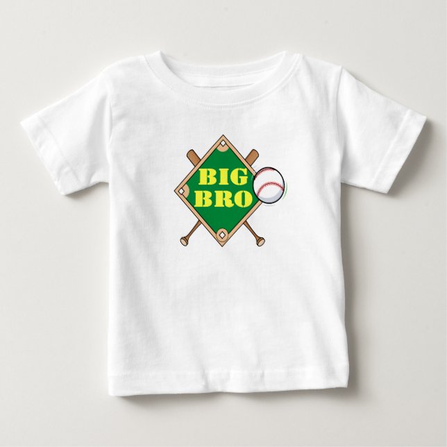 Big Brother Baseball Diamond Baby T-shirt (Vorderseite)
