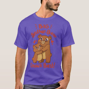 Big Brother-Bear Knows Best Cute Love Family Premi T-Shirt
