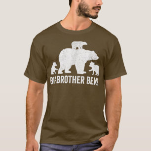 Big Brother Bear Shirts, Funny Three Cub Geschwist T-Shirt