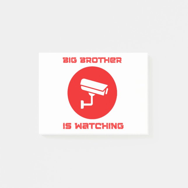 Big Brother beobachtet 1984 ingsoc Post-it Klebezettel (Vorderseite)