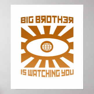 Big Brother beobachtet dich beim Poster