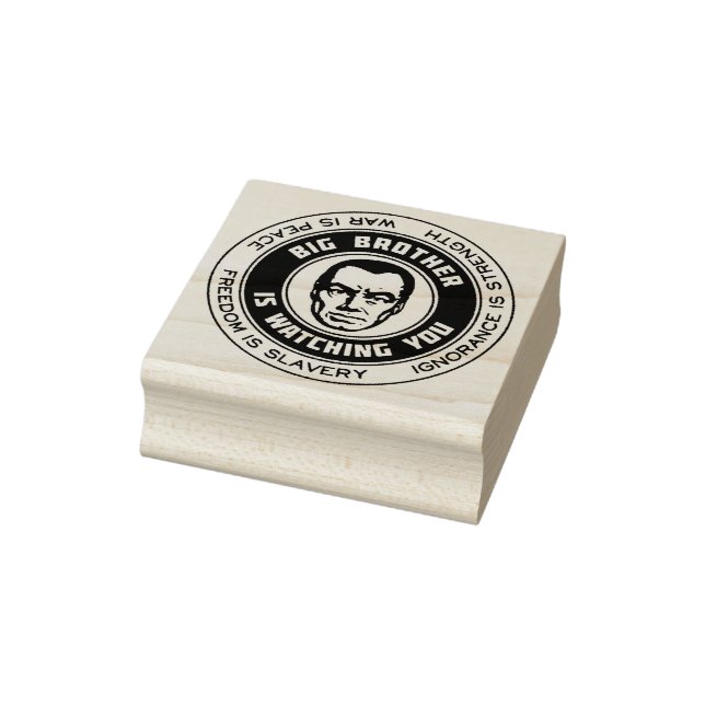 Big Brother beobachtet Gummistempel (Stempel)