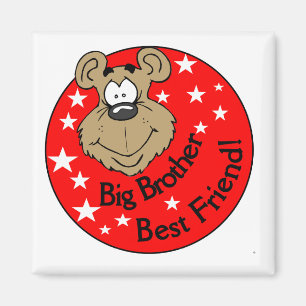 Big Brother Best Friend T - Shirt und Geschenke Magnet