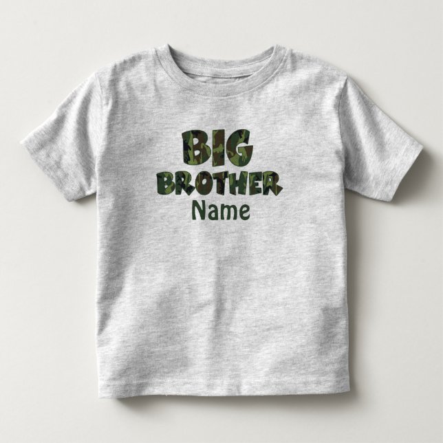 Big Brother Camouflage Personalisiertes Shirt (Vorderseite)