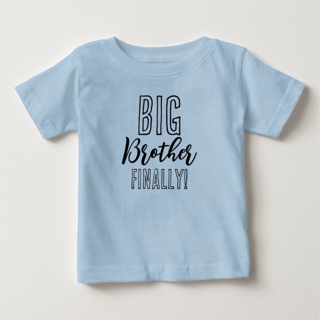 Big Brother endlich Geschwisterung Match Baby T-shirt (Vorderseite)