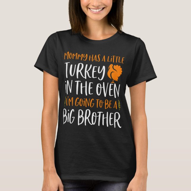 Big Brother Erntedank Schwangerschaft Ankündigung  T-Shirt (Vorderseite)