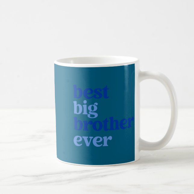 Big Brother Ever Gray With Blue Text Boys _2  Kaffeetasse (Rechts)