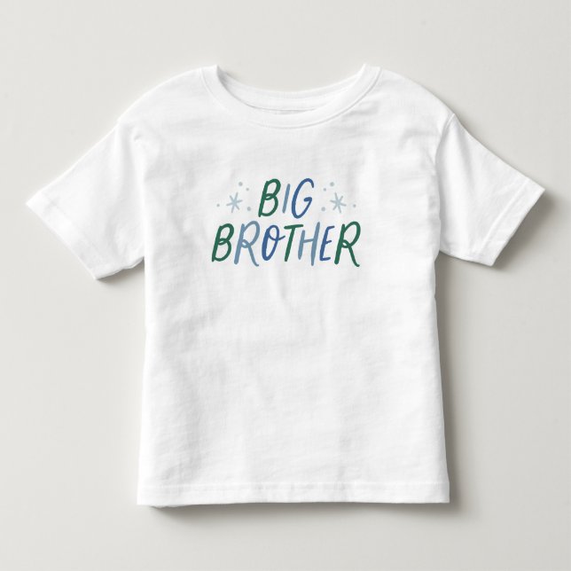 Big Brother farbenfrohe Hellart Kleinkind T-shirt (Vorderseite)