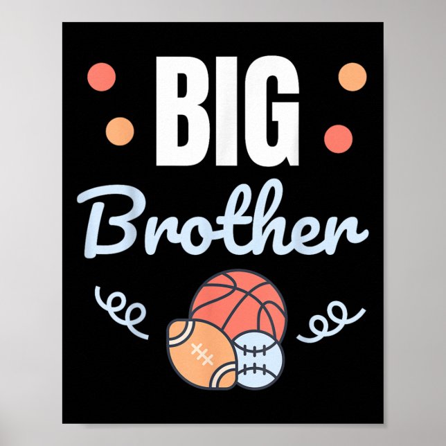 Big Brother _ Fun Pregnancy Ankündigung & Amp; Sib Poster (Vorne)