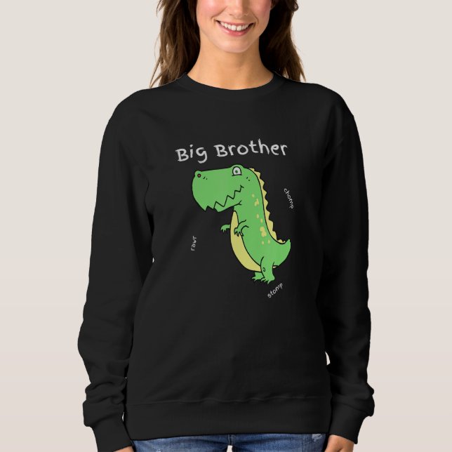 Big Brother Funny T Rex Dinosaurier für Jungen Sweatshirt (Vorderseite)