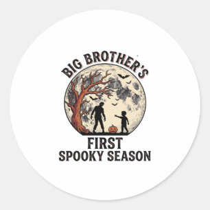 Big Brother Halloween Erste Gruselige Saison Vinta Runder Aufkleber
