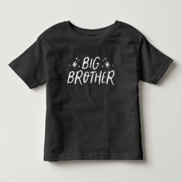 Big Brother Hand gezeichnet Stars Typografie Kleinkind T-shirt