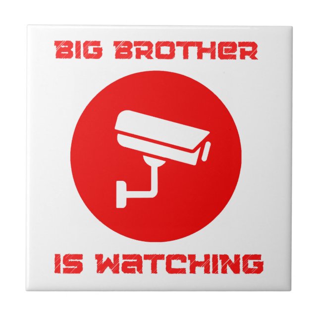 Big Brother is Watching  1984 ingsoc Fliese (Vorderseite)
