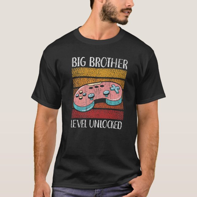 Big Brother Level Entsperrt Bestes Blog je Brother T-Shirt (Vorderseite)