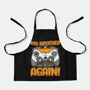 Big Brother Level Uncked Boys Gaming Gamer Schürze