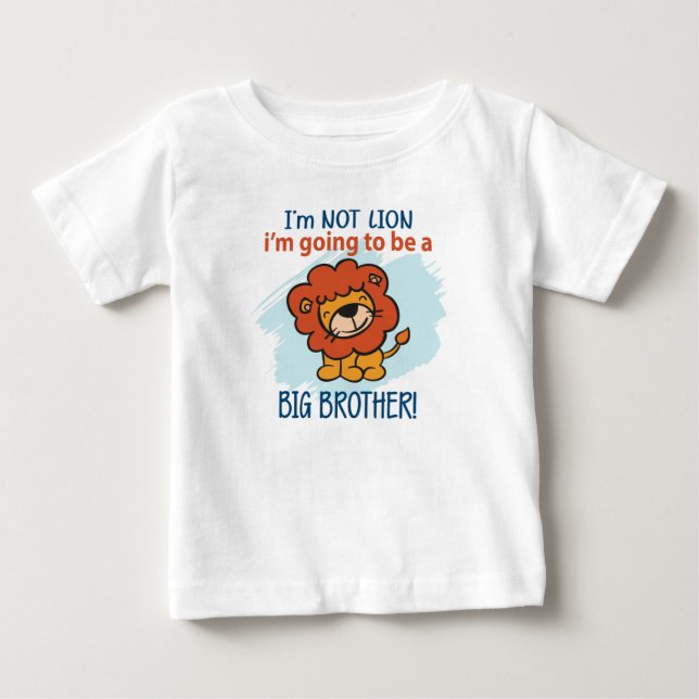 Big Brother Lion Baby T-shirt (Vorderseite)
