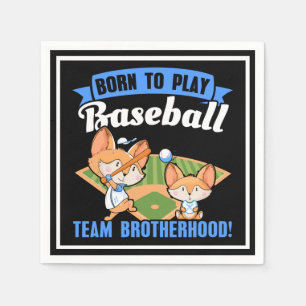 Big Brother Little Brother - Baseball-Spieler Serviette