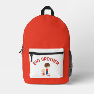Big Brother mit Baby Brother Personalisiert Bedruckter Rucksack