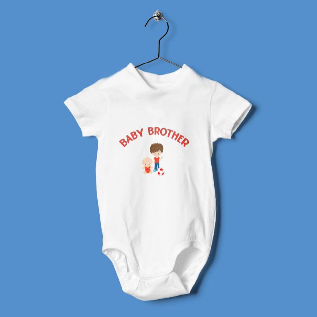 Big Brother mit Baby Brother Proud Brother Baby Strampler (Von Creator hochgeladen)
