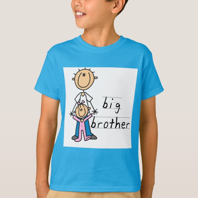 Big Brother mit Babytrampen und Geschenken T-Shirt (Vorderseite)