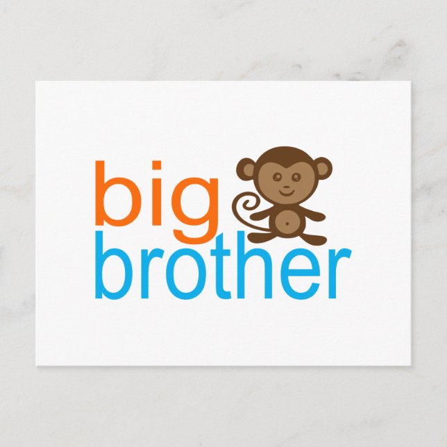 Big Brother Monkey Postkarte (Vorderseite)