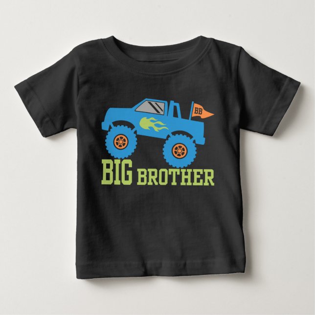 Big Brother Monster Truck Baby T-shirt (Vorderseite)