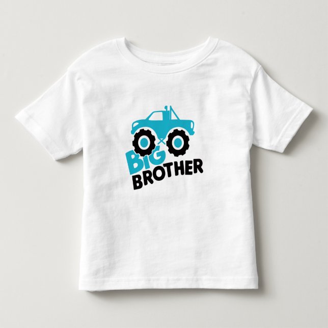 Big Brother Monster Truck Kleinkind T-shirt (Vorderseite)