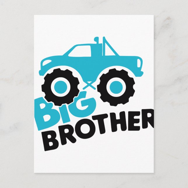 Big Brother Monster Truck Postkarte (Vorderseite)