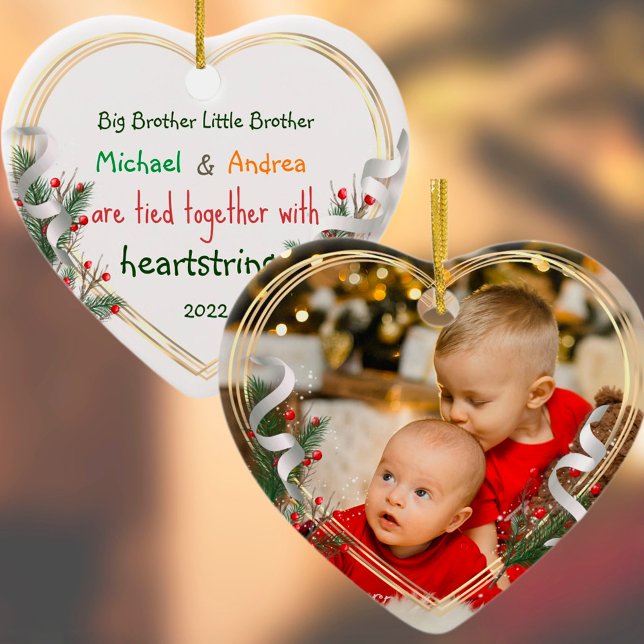 Big Brother New Baby Foto Gold Frame kundenspezifi Ornament (Von Creator hochgeladen)