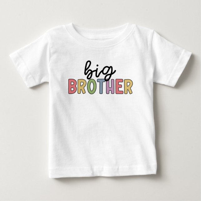 Big Brother Niedlich für Brother Baby T-shirt (Vorderseite)