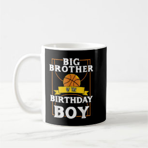 Big Brother of the Birthday Baller Basketball Bday Kaffeetasse