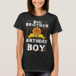 Big Brother of the Birthday Baller Basketball Bday T-Shirt<br><div class="desc">Big Brother of the Birthday Baller Basketball Bday Party T - Shirt</div>