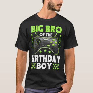 Big Brother of the Birthday Boy Matching Video T-Shirt
