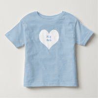 Big Brother Personalisiert Blue und White Heart